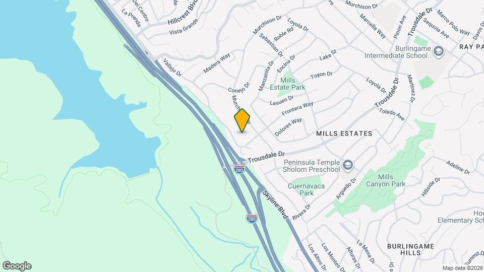 380 Vallejo Dr Map and Location Details
