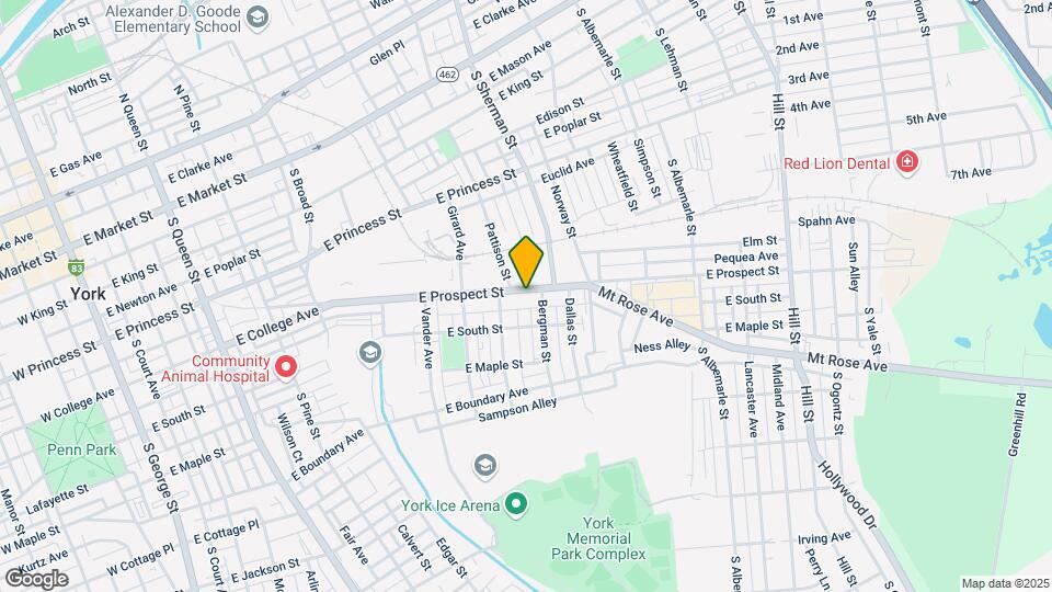 822 E Prospect St, Unit 2 Mapa y Detalles de la Ubicación