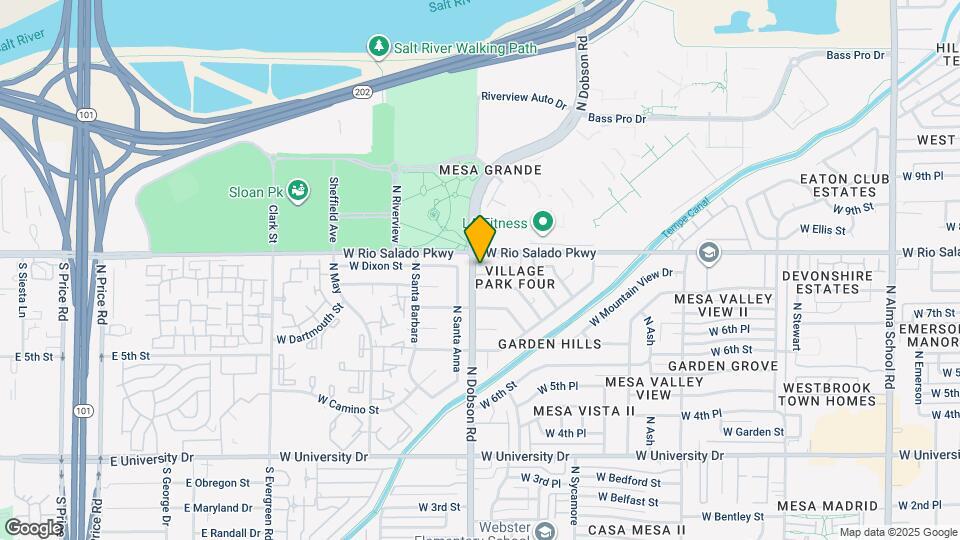 745 N Dobson Rd Map and Location Details