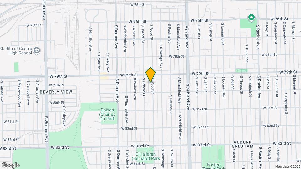 7930 S Wood St Map and Location Details