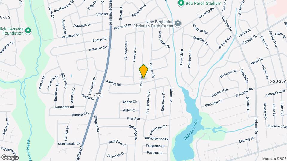 1829 Inverness Dr Map and Location Details