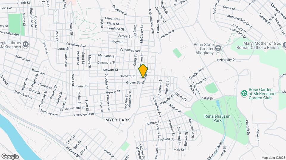 1612 Patterson St Map and Location Details