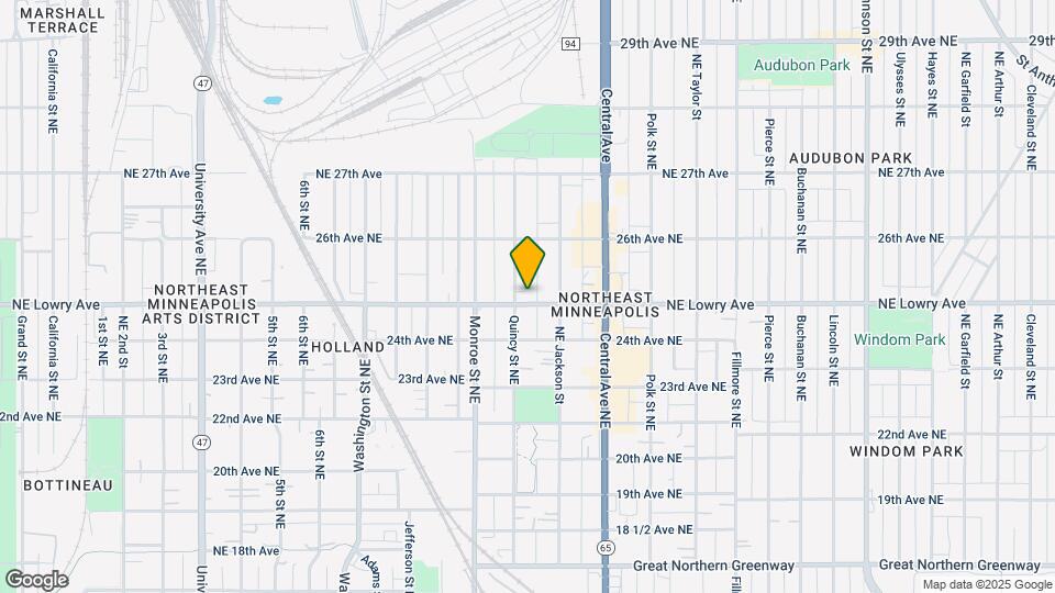 807 Lowry Ave NE, Unit 1 Map and Location Details