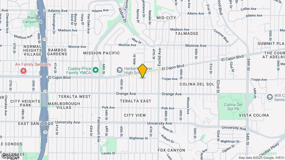 4268-4270 Menlo Ave Mapa y Detalles de la Ubicación