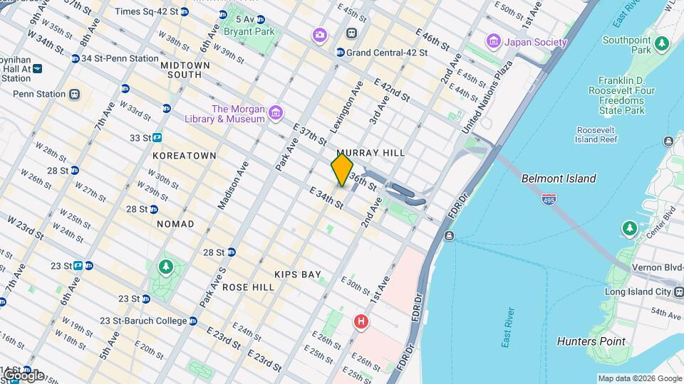 202 E 35th St, Unit 4F Map and Location Details