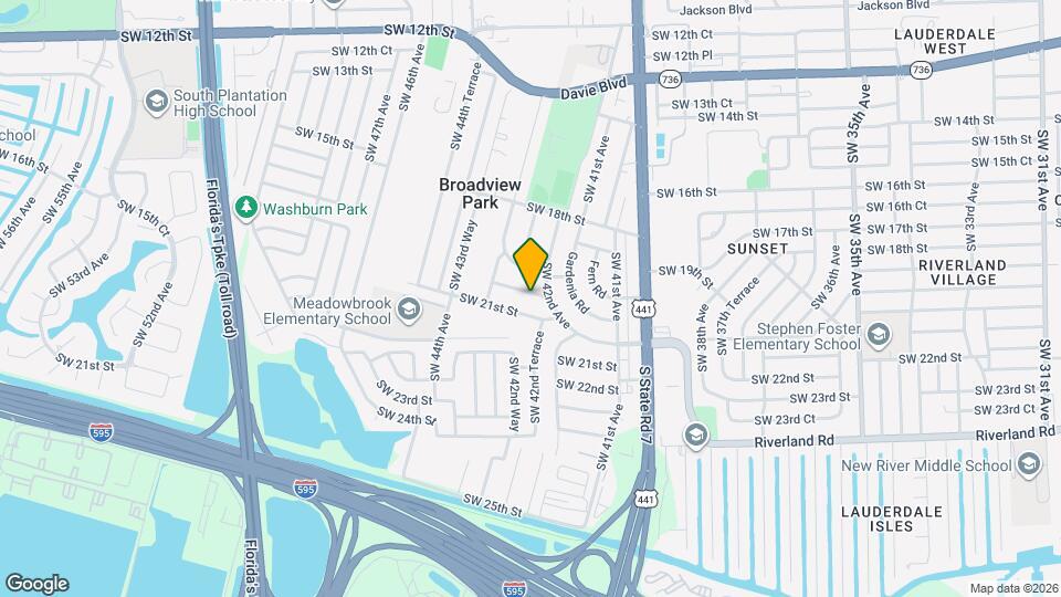 4232 SW 20th St Mapa y Detalles de la Ubicación