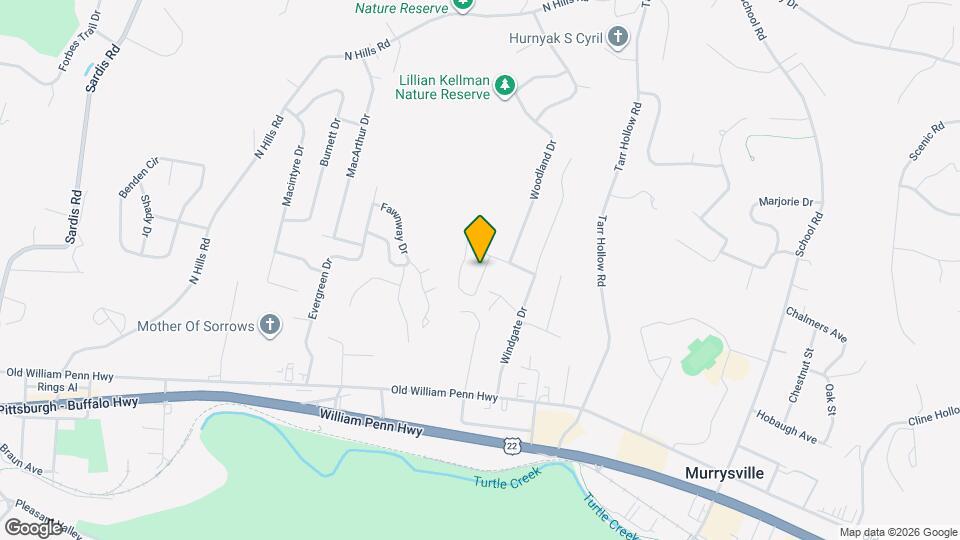 3295 Woodhaven Dr Map and Location Details