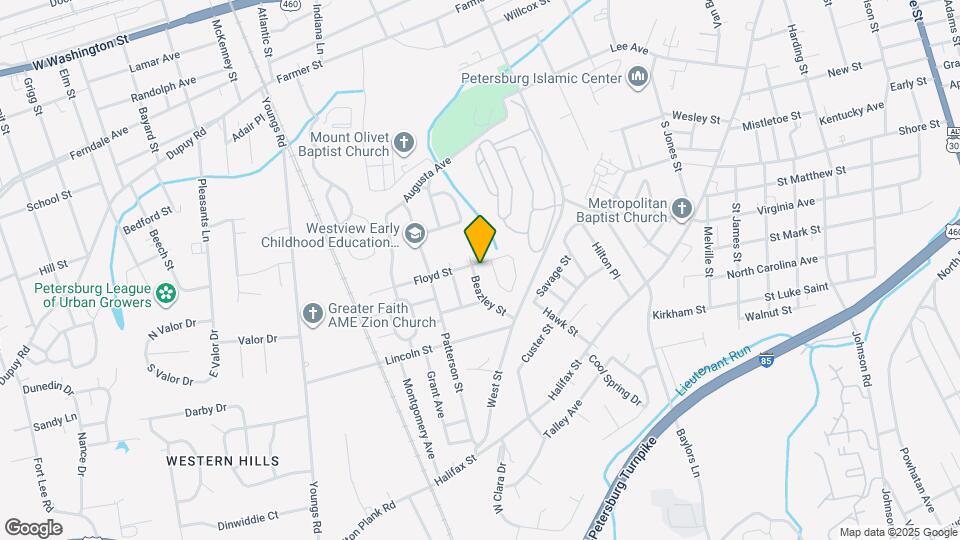 1101 Beazley St Map and Location Details