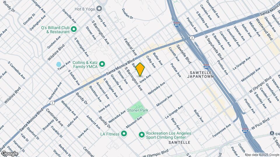 1631 Barry Ave Mapa y Detalles de la Ubicación