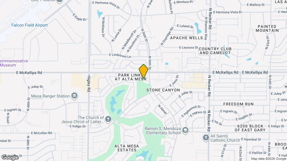 5537 E Jaeger St, Unit 1116 Map and Location Details