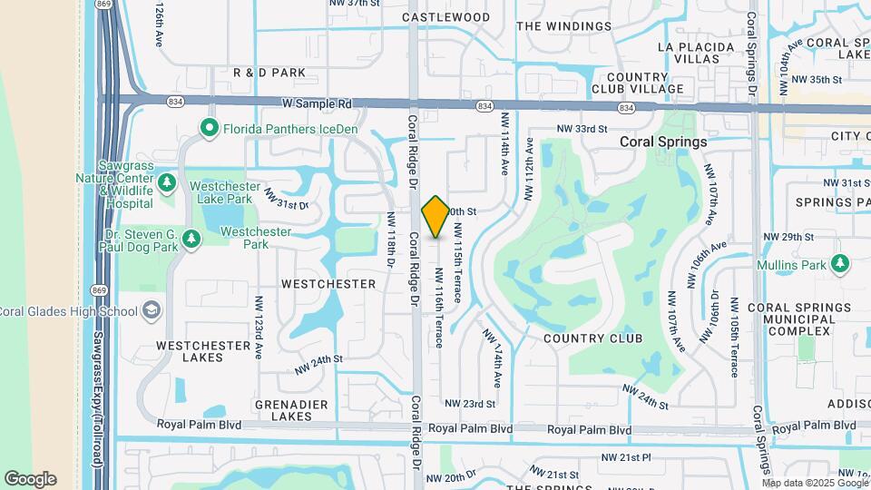 11607 NW 29th St, Unit 3b Map and Location Details