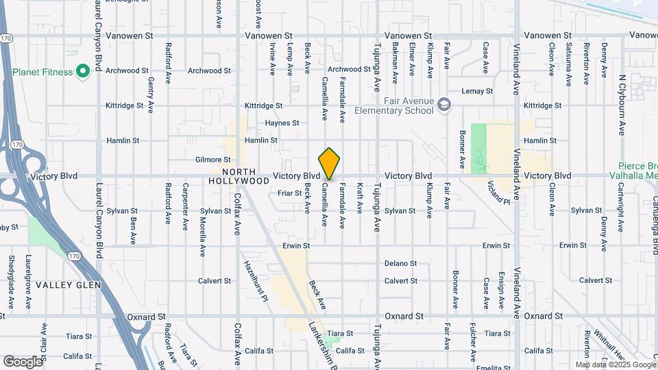 6344 Camellia Ave Map and Location Details