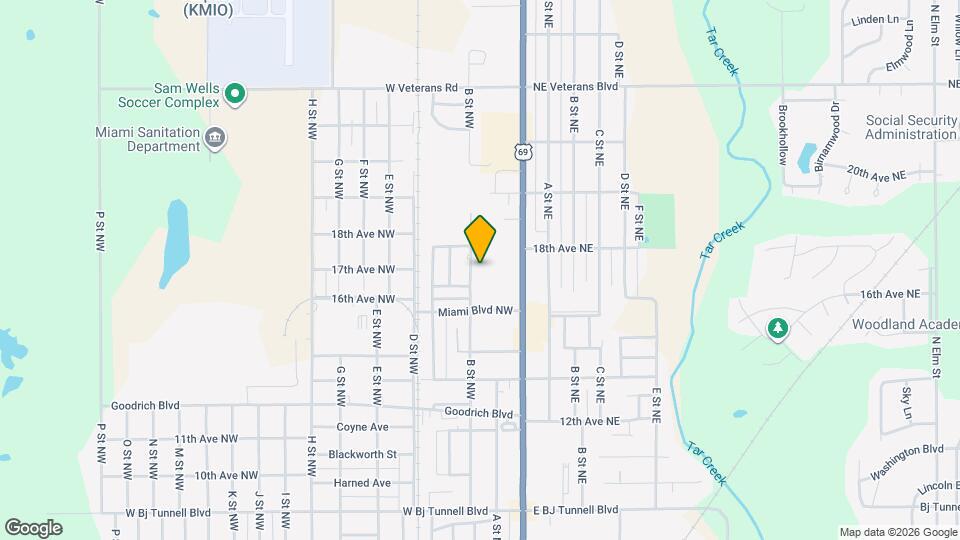 1614 B St NW Map and Location Details