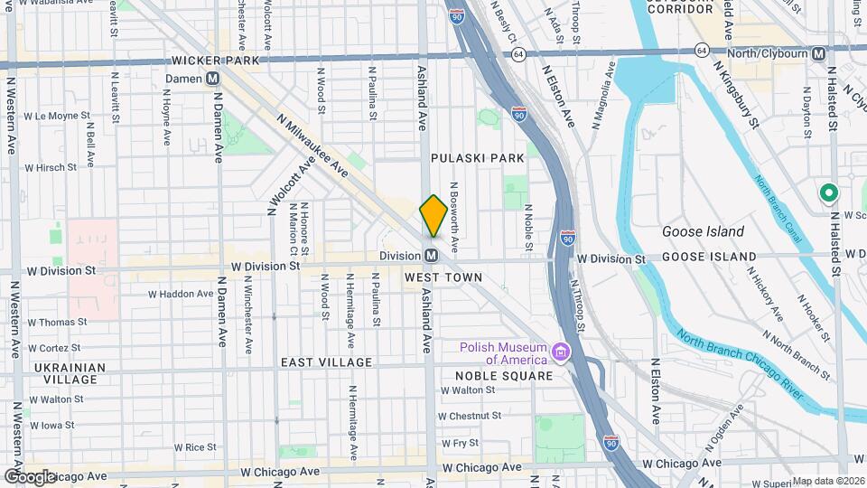 1225 N Milwaukee Ave Map and Location Details