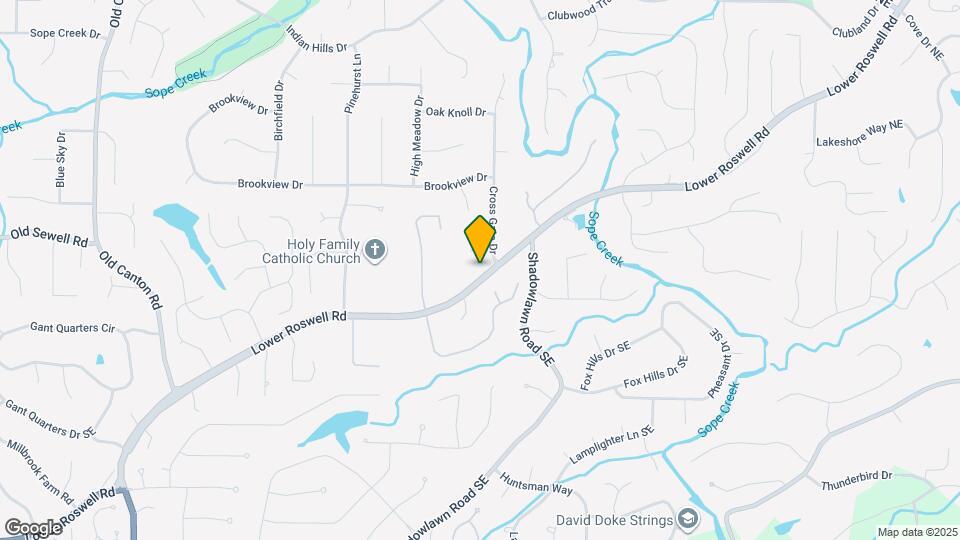 3599 Lower Roswell Rd Map and Location Details