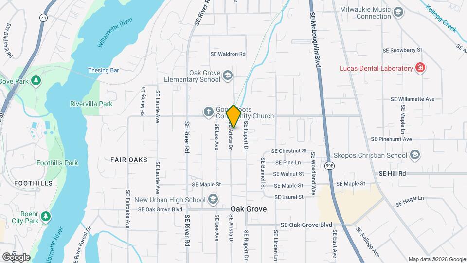 14020 SE Arista Dr Map and Location Details