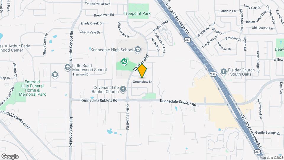 1123 Greenview Ln Map and Location Details