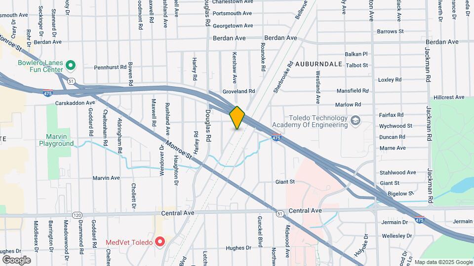 3426 Bellevue Rd Map and Location Details
