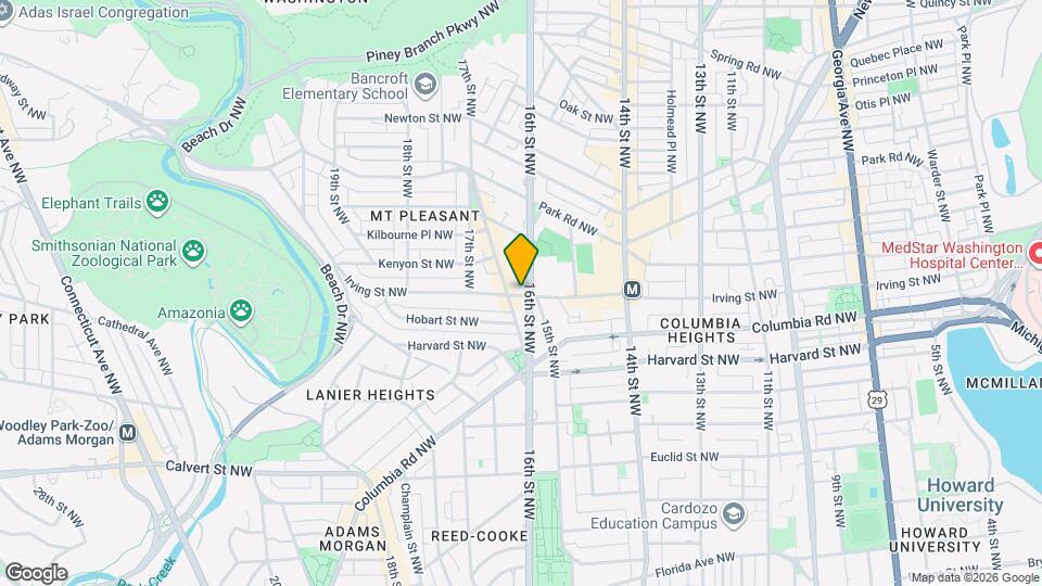 3102 16th St NW, Unit A Map and Location Details