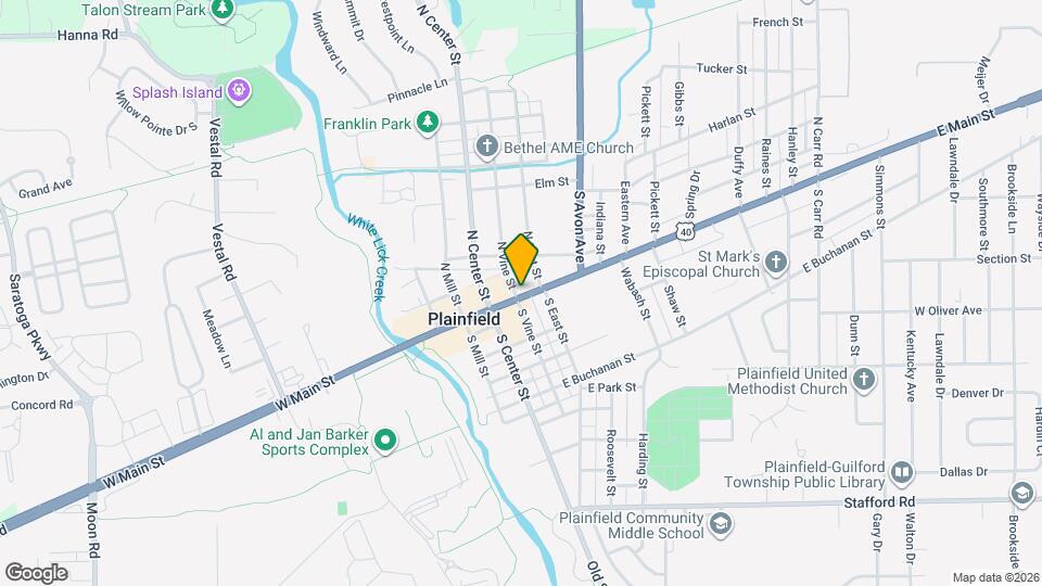 104 E Main St Map and Location Details