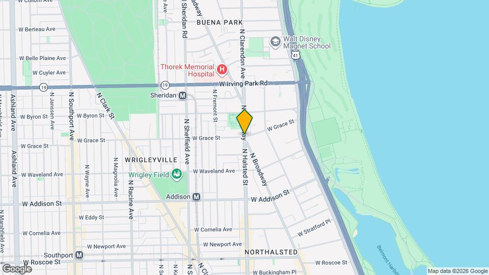 3798 N Halsted St Mapa y Detalles de la Ubicación