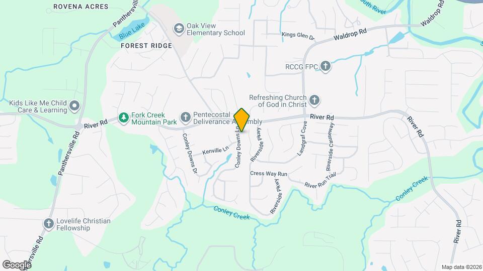 3727 Conley Downs Ln Mapa y Detalles de la Ubicación