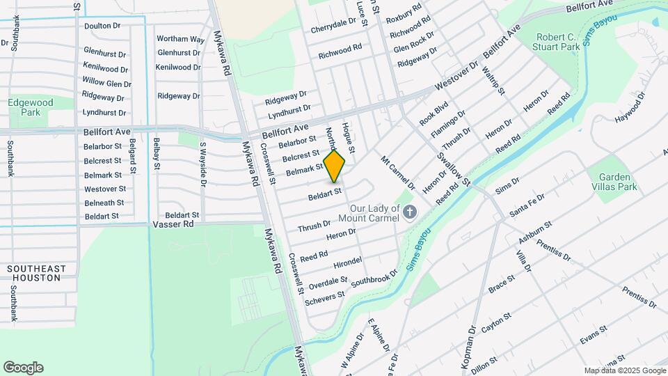 6515 Beldart St Map and Location Details