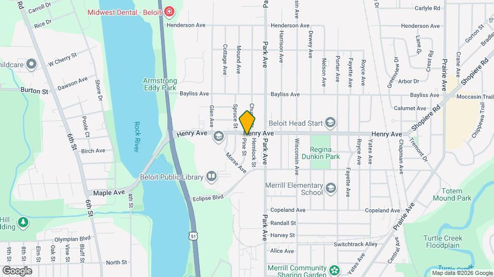 1777 Pine St Map and Location Details