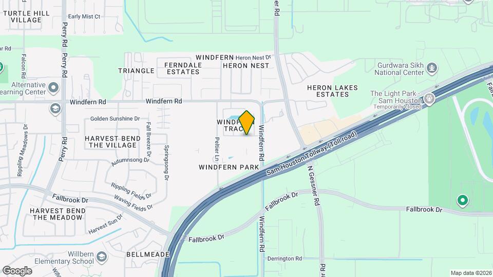 8839 Windfern Trace Dr Map and Location Details