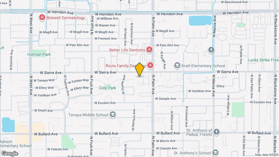 1067 W Sierra Ave Map and Location Details