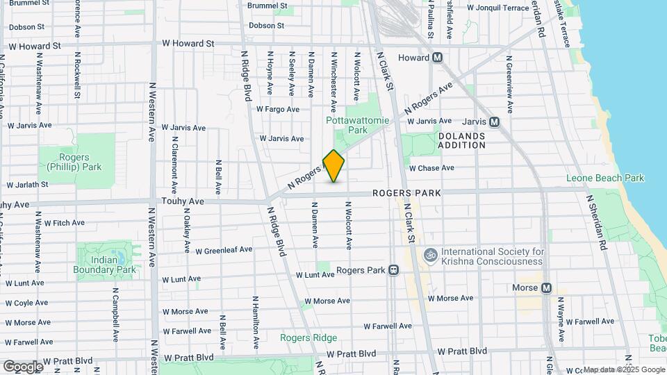 1922 W Touhy Ave Map and Location Details