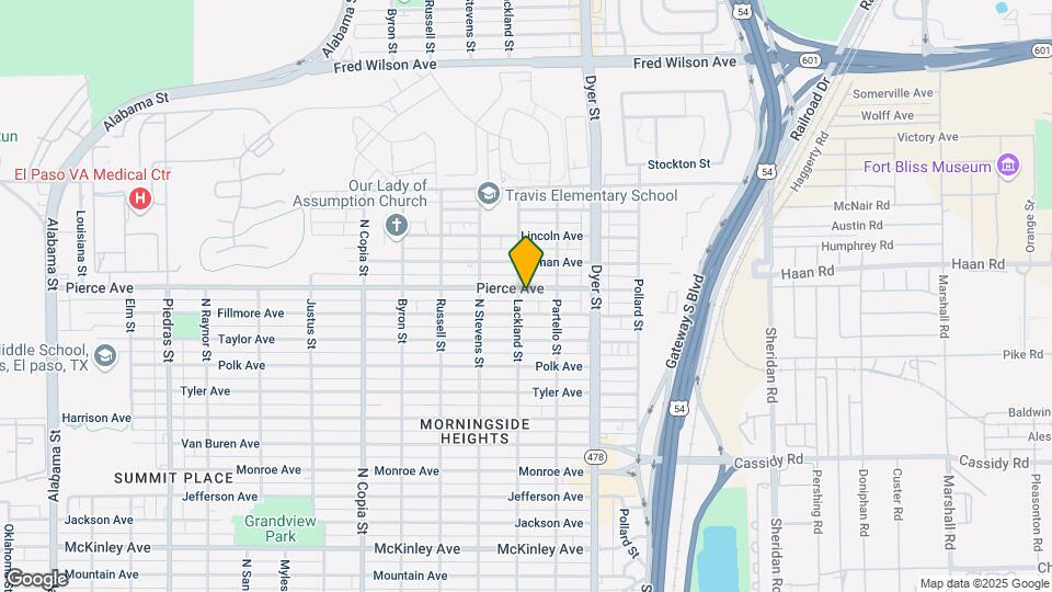 3800 Pierce Ave Map and Location Details