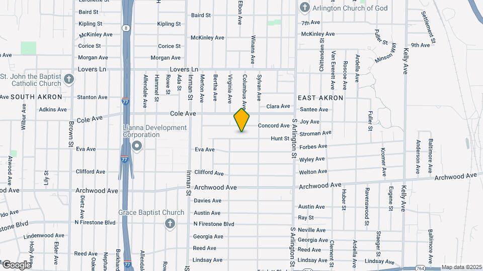 879 Hunt St Map and Location Details