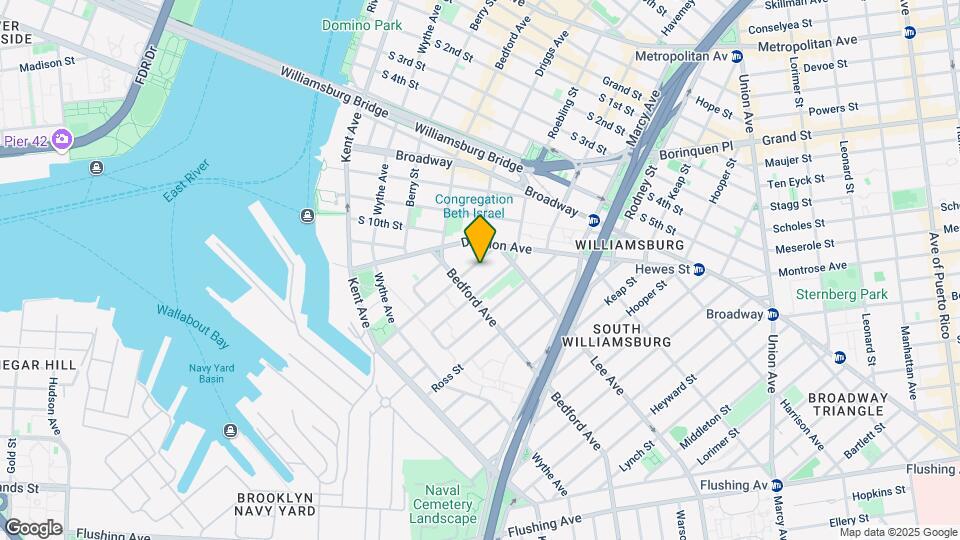 168 Clymer St Map and Location Details