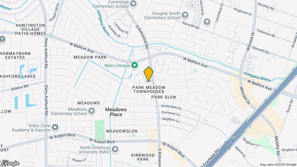 11712 S Kirkwood Rd Map and Location Details