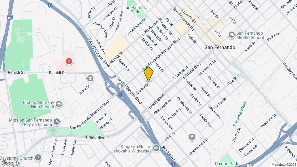 1101 Maclay St Map and Location Details