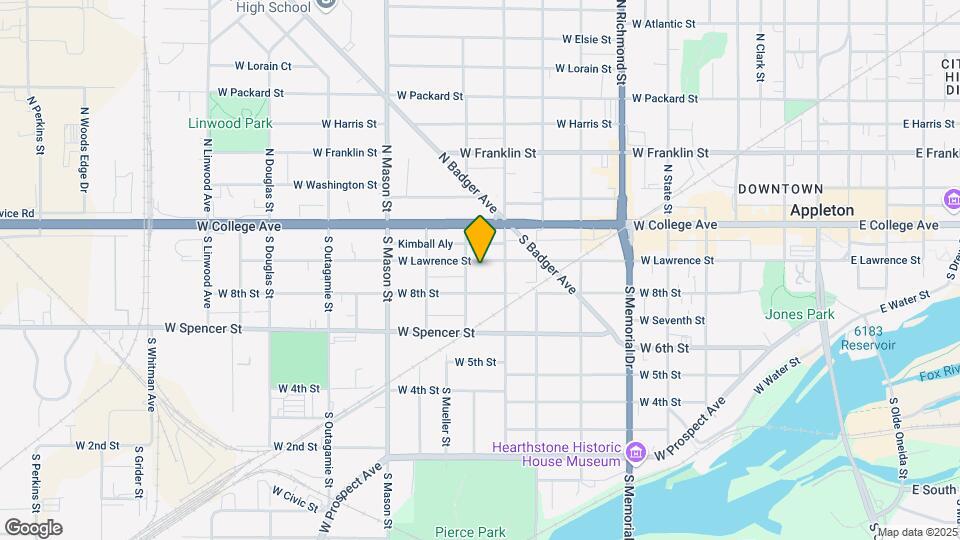 1027 W Lawrence St Map and Location Details