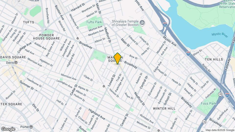 366 Lowell St, Unit 3 Map and Location Details