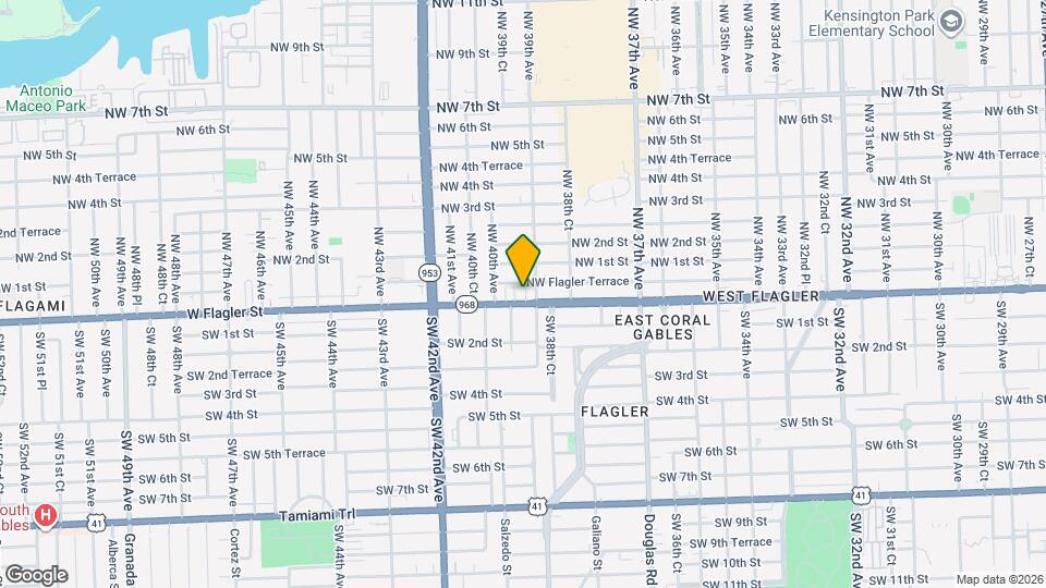 3911 W Flagler St Map and Location Details