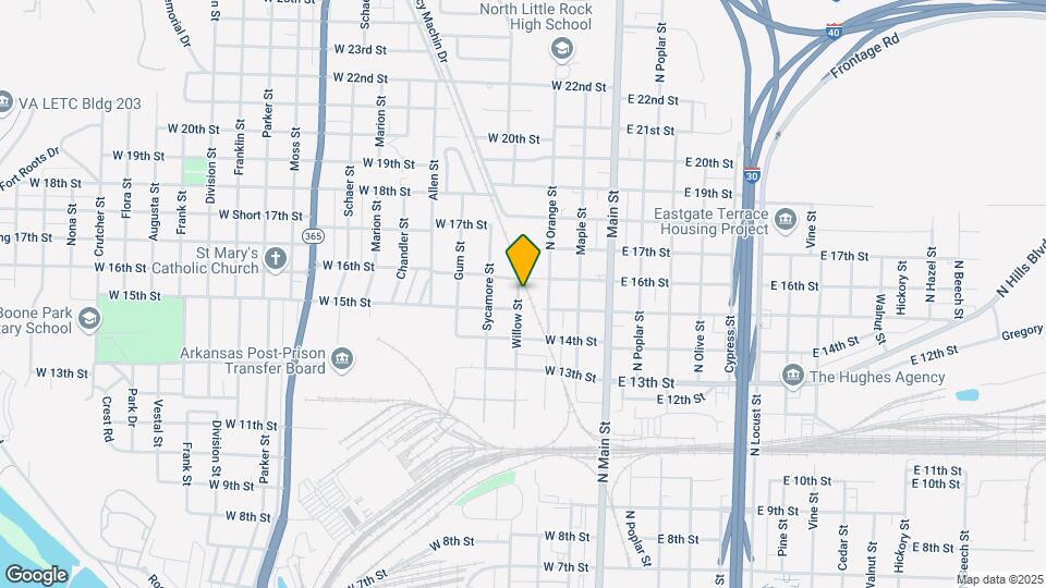 1508 Willow St Map and Location Details
