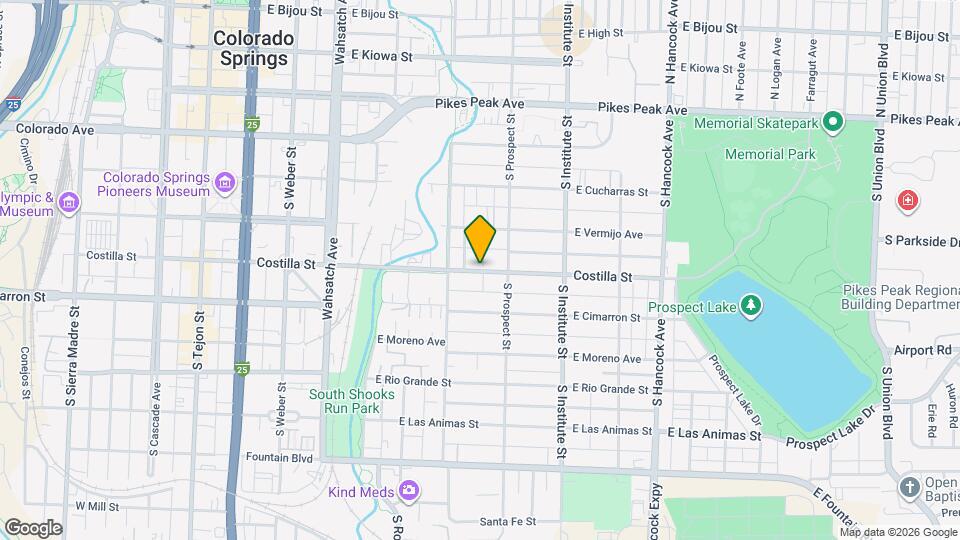 726 E Costilla St Map and Location Details