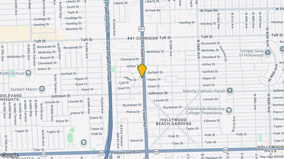 6019 Hayes St Map and Location Details