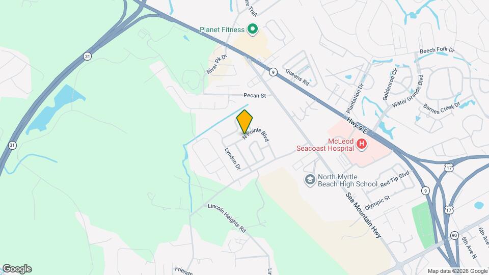 121 N Pointe Blvd Map and Location Details