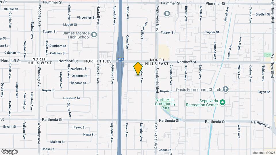 8957 Langdon Ave Map and Location Details