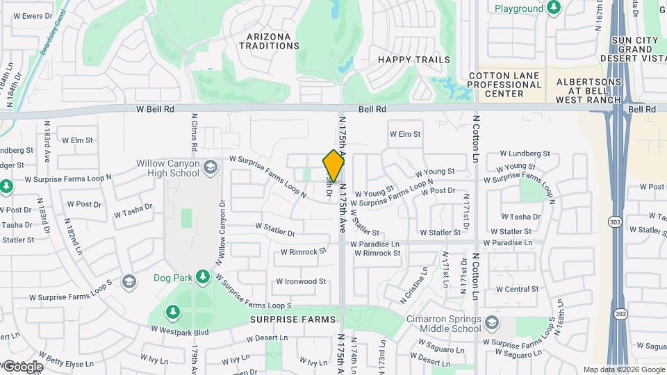 16561 N 175th Dr Map and Location Details
