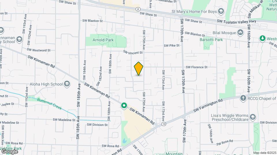 17566 SW Yeager Ln Map and Location Details