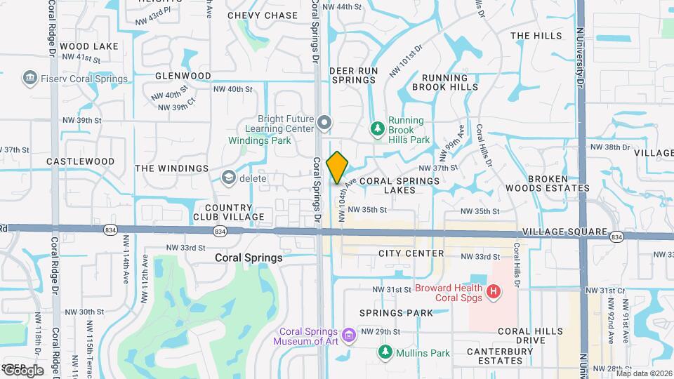 10406 NW 36th St Map and Location Details