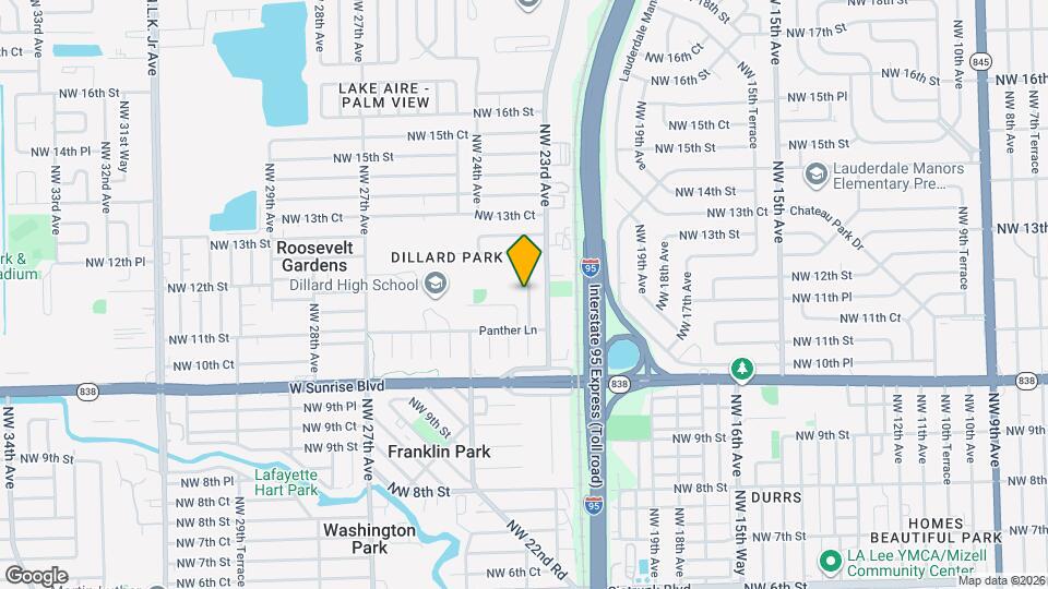 1121 NW 23rd Terrace Map and Location Details