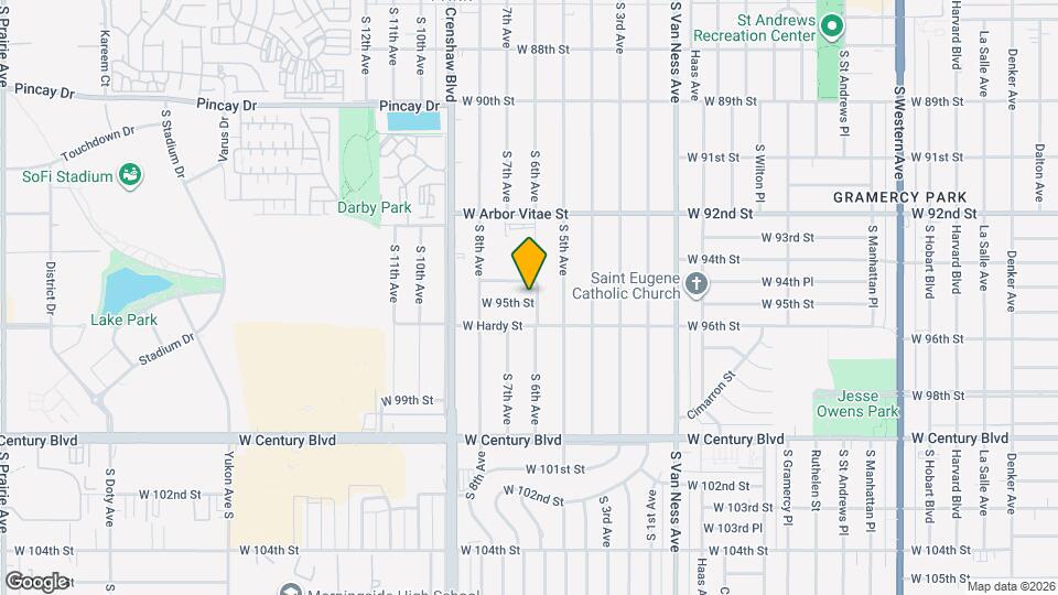 2715 W 95th St Map and Location Details