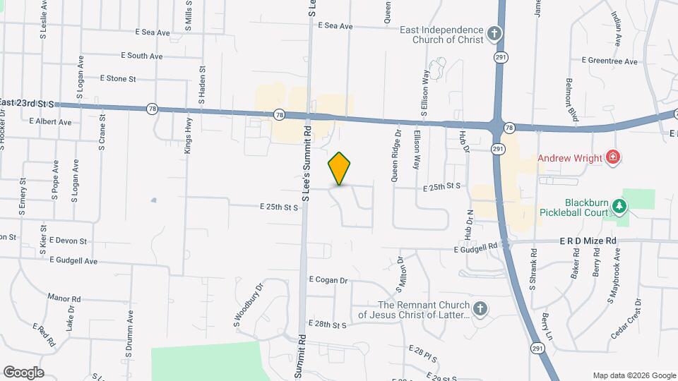 16109 E 25th St S Map and Location Details